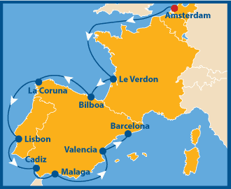 Amsterdam Barcelona schwule Kreuzfahrt gay Cruise Atlantis