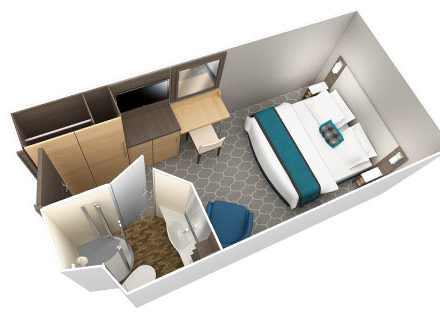 Odyssey Innenkabine schwule Kreuzfahrt gay cruise