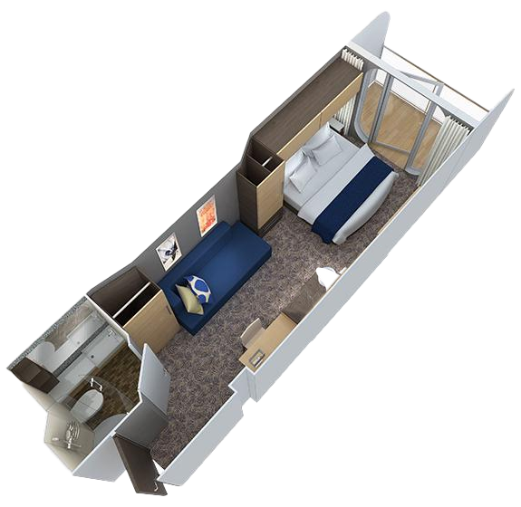Odyssey Balkonkabine schwule Kreuzfahrt
