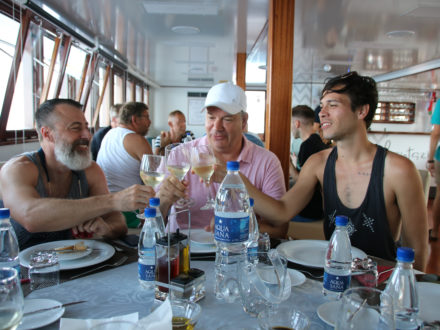 gay cruise Croatia Yacht Restaurant