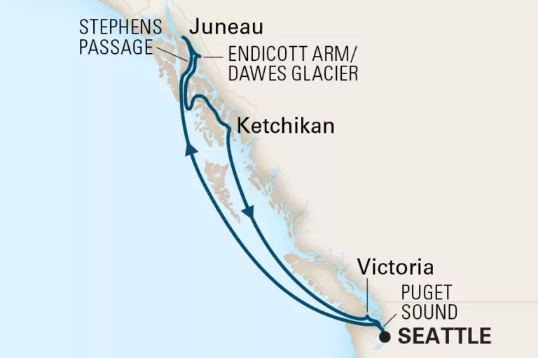 Route Alaska gay cruise schwule Kreuzfahrt