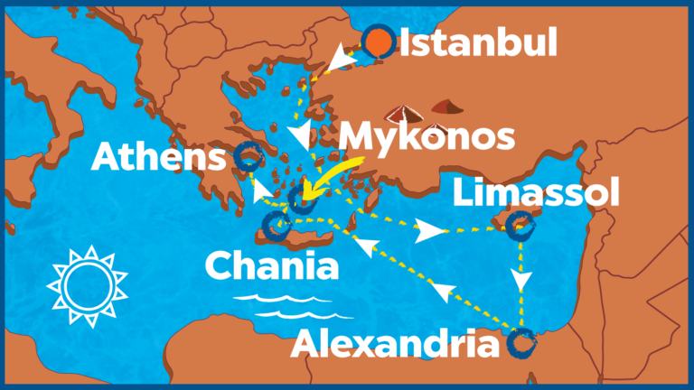Route Mittelmeer Atlantis Gay Cruise schwule Kreuzfahrt