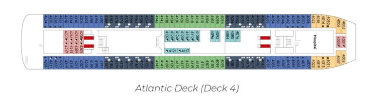 Spartacus Cruise gay schwule Kreuzfahrt Deck 4